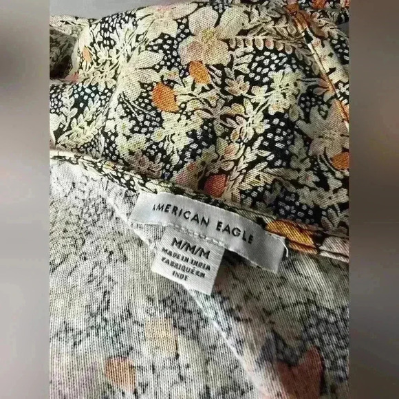 American Eagle Floral Ruffled Bottom Mini Dress - Picture 12 of 12